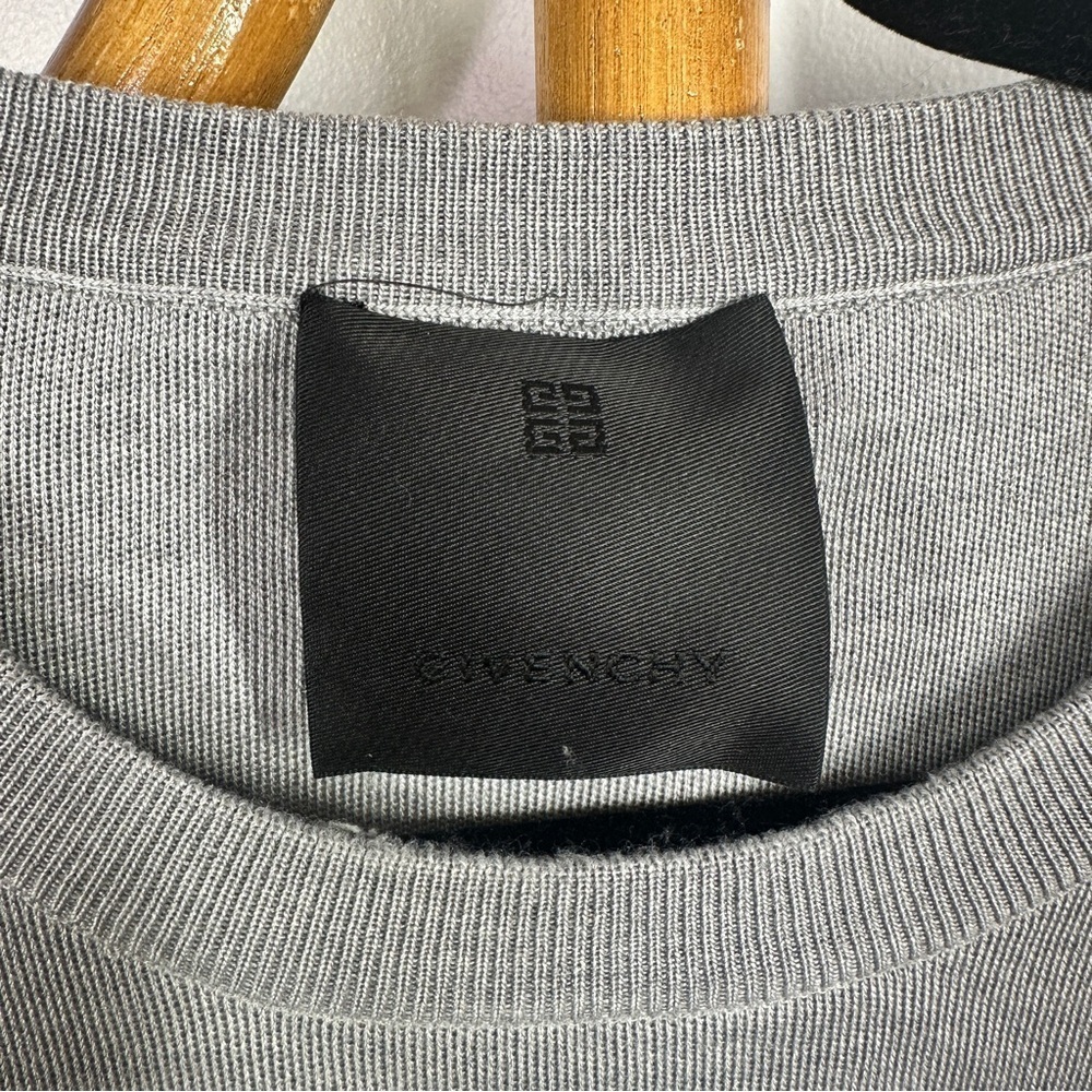 Mens Givenchy Grey Crewneck Sweater sz XL - Picture 7 of 12